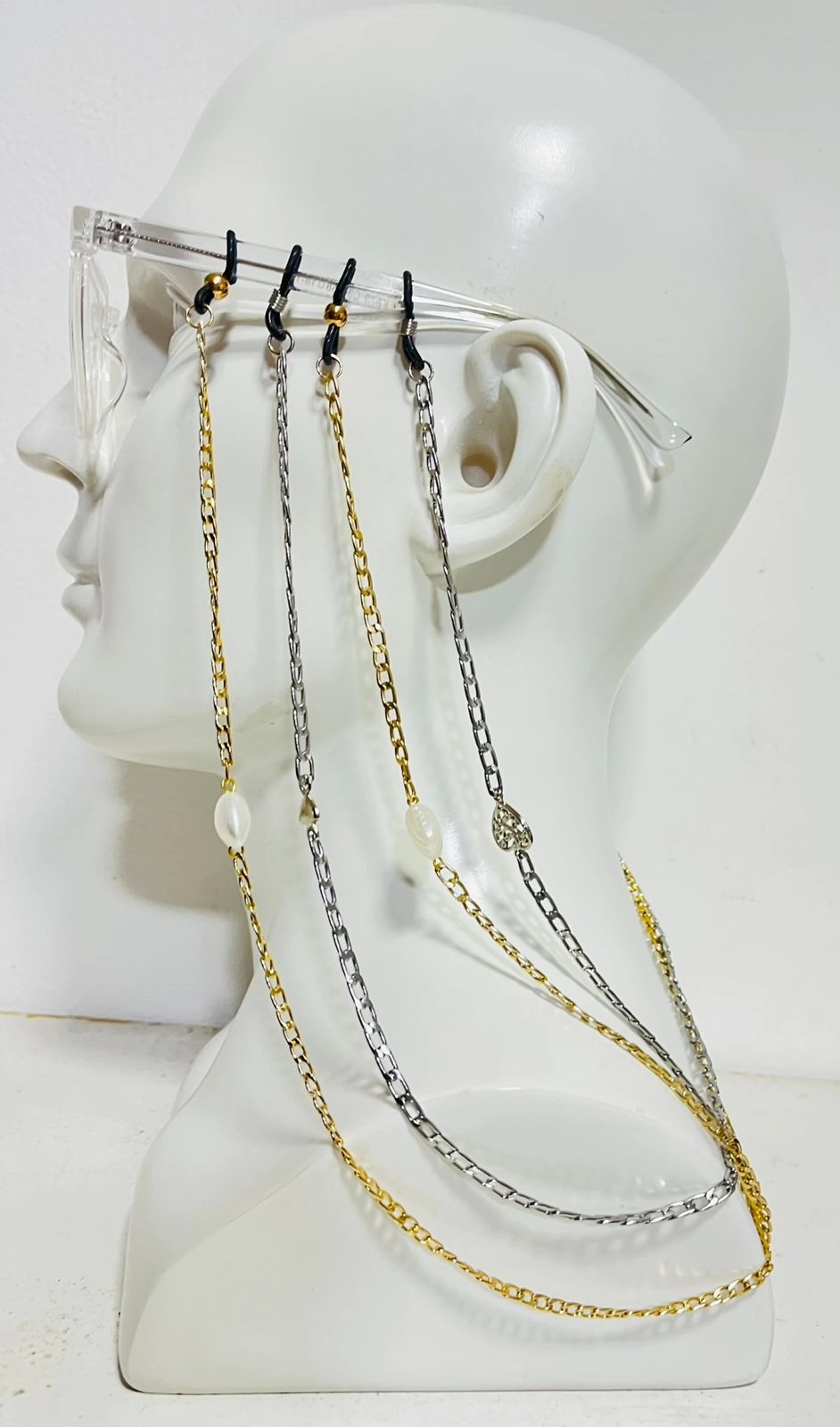 CORDON CADENA FINA CON ACCESORIOS