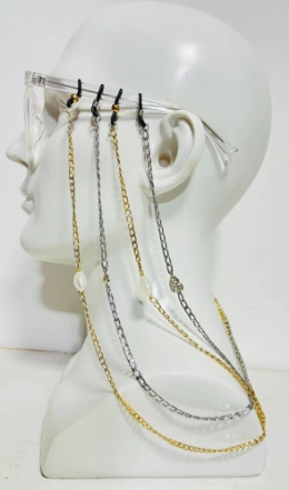 CORDON CADENA FINA CON ACCESORIOS