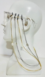 CORDON CADENA FINA CON ACCESORIOS