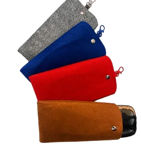 ESTUCHE FIELTRO CON MOSQUETON